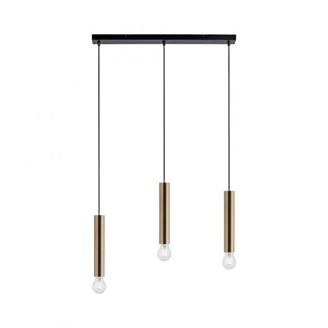 LD 15618-60 BRUNA LED závěsné svítidlo, nadčasové, jednoduché, matná mosaz, vnitřní svítidlo 3 ramenné - LEUCHTEN DIREKT / JUST LIGHT