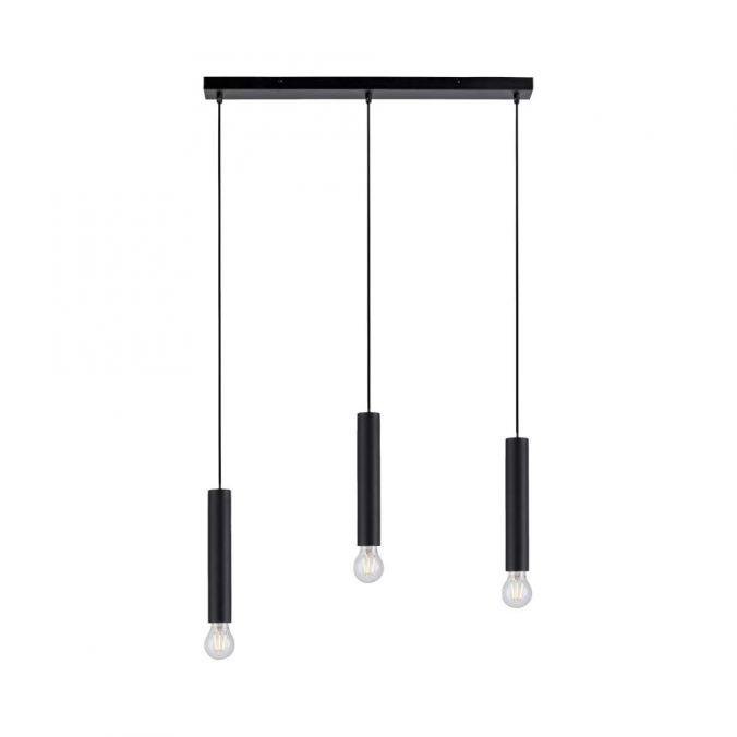 LD 15618-18 BRUNA LED závěsné svítidlo, nadčasové, jednoduché, černá, vnitřní svítidlo, 3 ramenné - LEUCHTEN DIREKT / JUST LIGHT