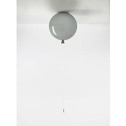 Obrázek pro produkt Stropní svítidlo Memory průměr skla 30cm E27 15W ŠEDÁ lesklá - BROKIS B