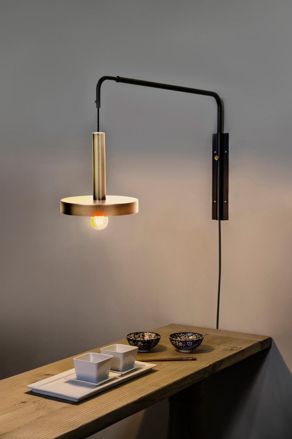 FARO 20168 WHIZZ nástěnná nastavitelná lampa, zlatá a černá - FARO (obrázek 3)
