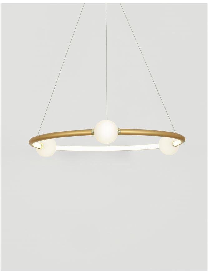 NV 9820600 AKCE - Závěsné svítidlo CELIA stmívatelné saténový zlatý hliník opálové sklo LED 36W 230V 3000K IP20 stmívatelné - NOVA LUCE (obrázek 4)