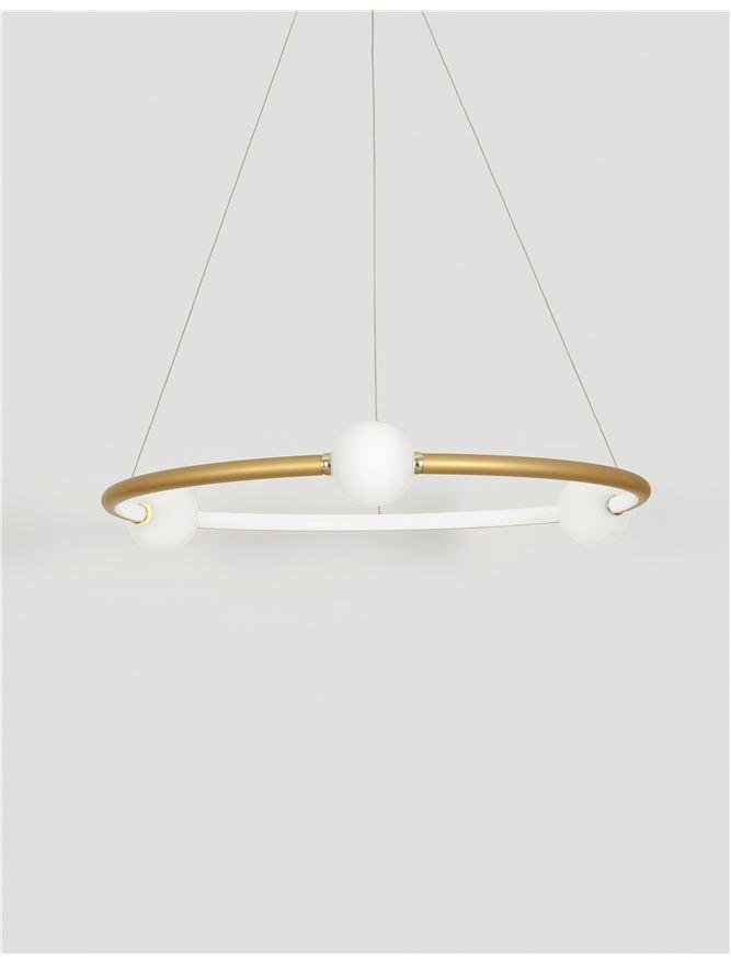 NV 9820600 AKCE - Závěsné svítidlo CELIA stmívatelné saténový zlatý hliník opálové sklo LED 36W 230V 3000K IP20 stmívatelné - NOVA LUCE (obrázek 5)