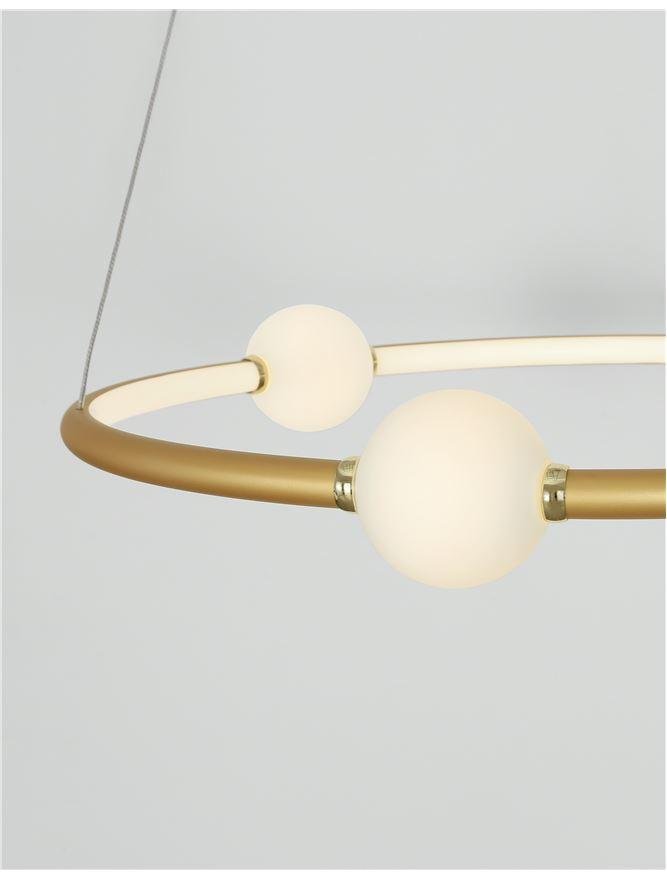 NV 9820600 AKCE - Závěsné svítidlo CELIA stmívatelné saténový zlatý hliník opálové sklo LED 36W 230V 3000K IP20 stmívatelné - NOVA LUCE (obrázek 6)
