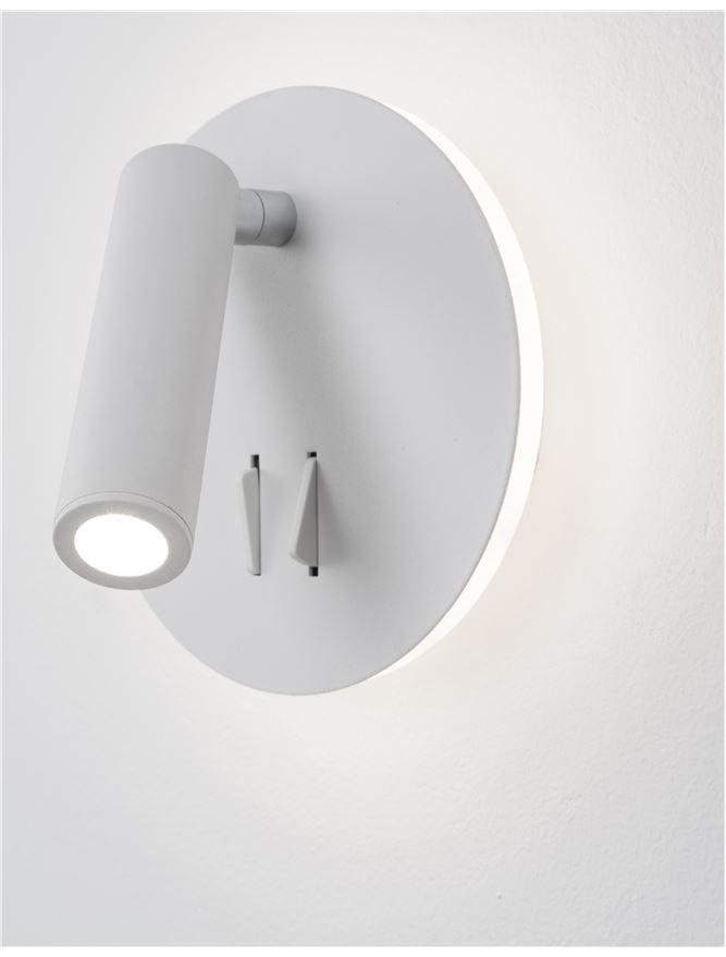 Levně NV 9081221 Bodové svítidlo PENOR bílý hliník a akryl vypínač na těle LED Cree 9W 230V 3000K IP20 - NOVA LUCE