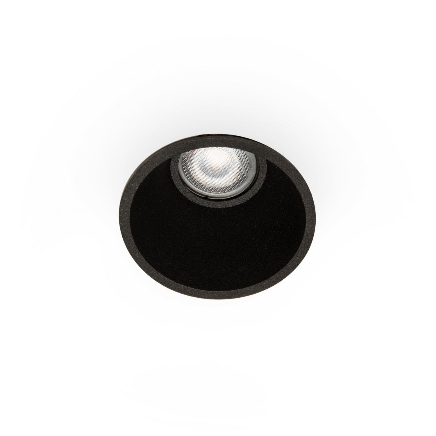 Levně FARO 02200502 FRESH IP44 zapuštěné stropní svítidlo, černá, GU10 - FARO