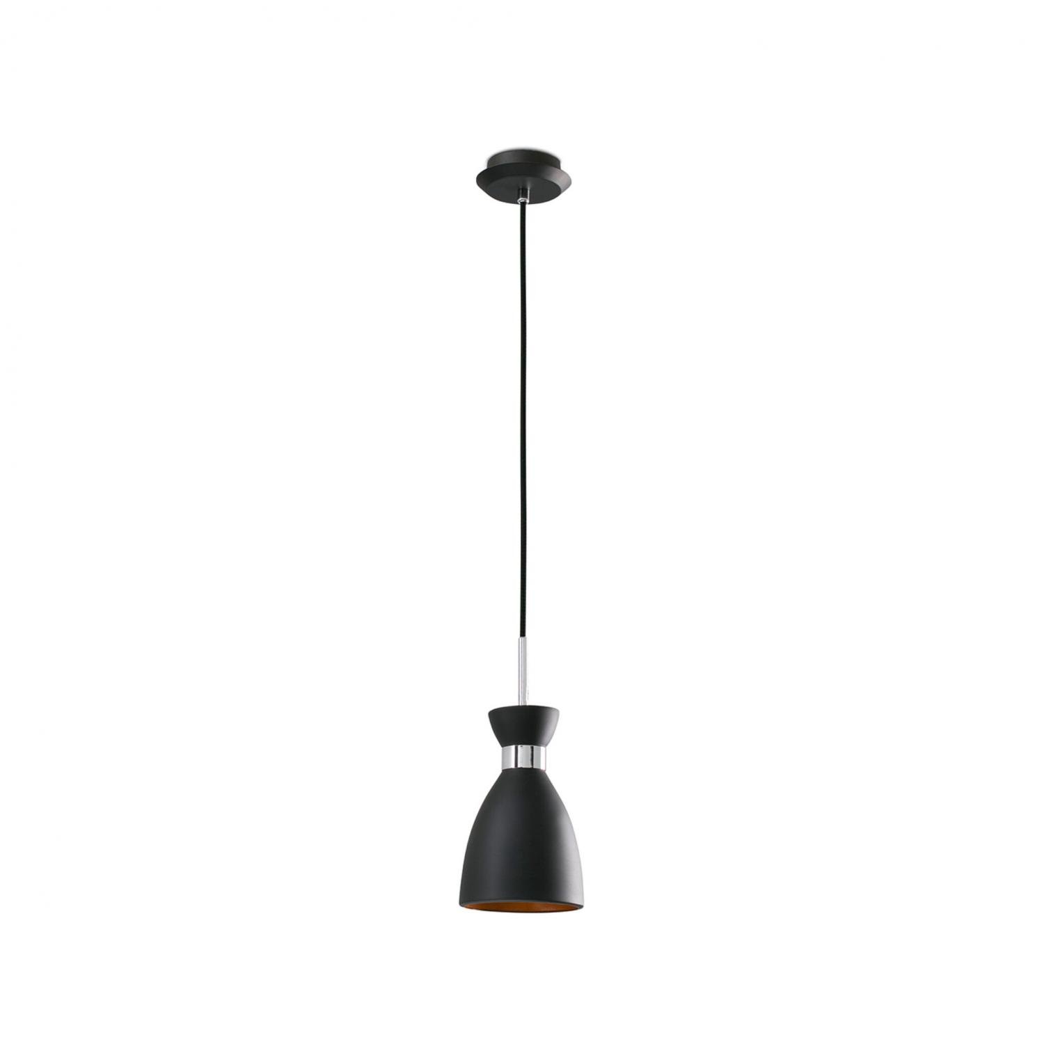 FARO 20050 RETRO závěsné svítidlo, černá a měď - FARO