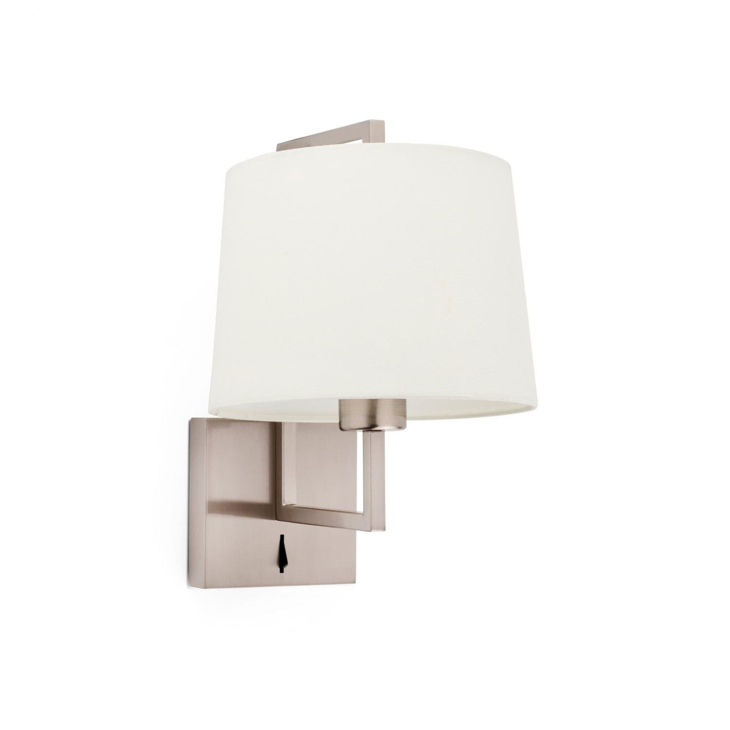 FARO 20170-02 FRAME nástěnná lampa, nikl/béžová - FARO
