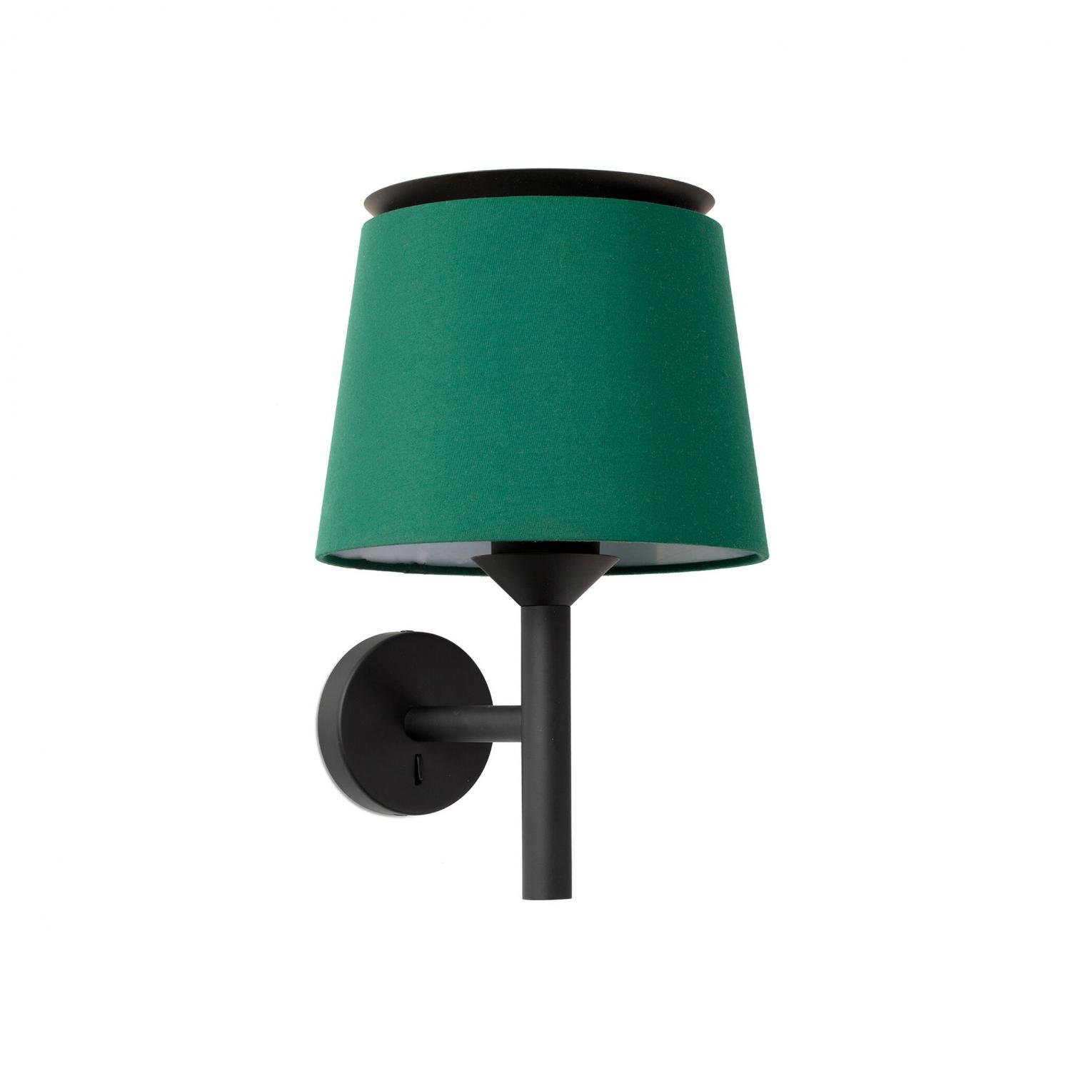 FARO 20301-94 SAVOY nástěnná lampa, černá/zelená - FARO