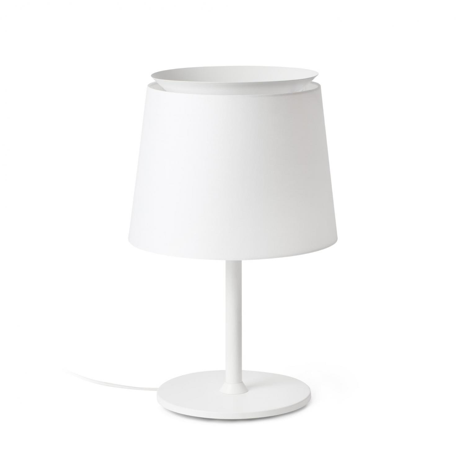 Levně FARO 20304-82 SAVOY bílá stolní lampa - FARO