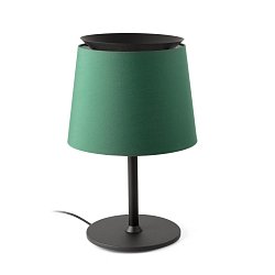 Obrázek pro produkt SAVOY černá/zelená stolní lampa - FARO