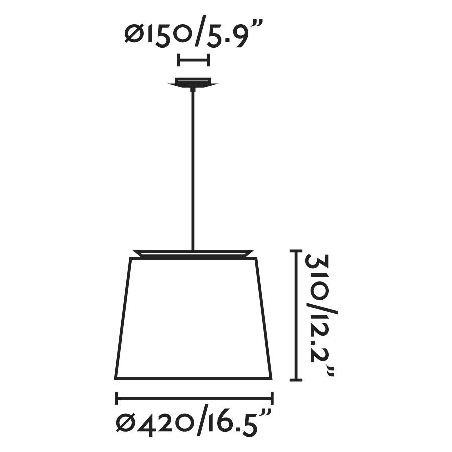FARO 20308-89 SAVOY závěsné svítidlo, bílá - FARO (obrázek 4)