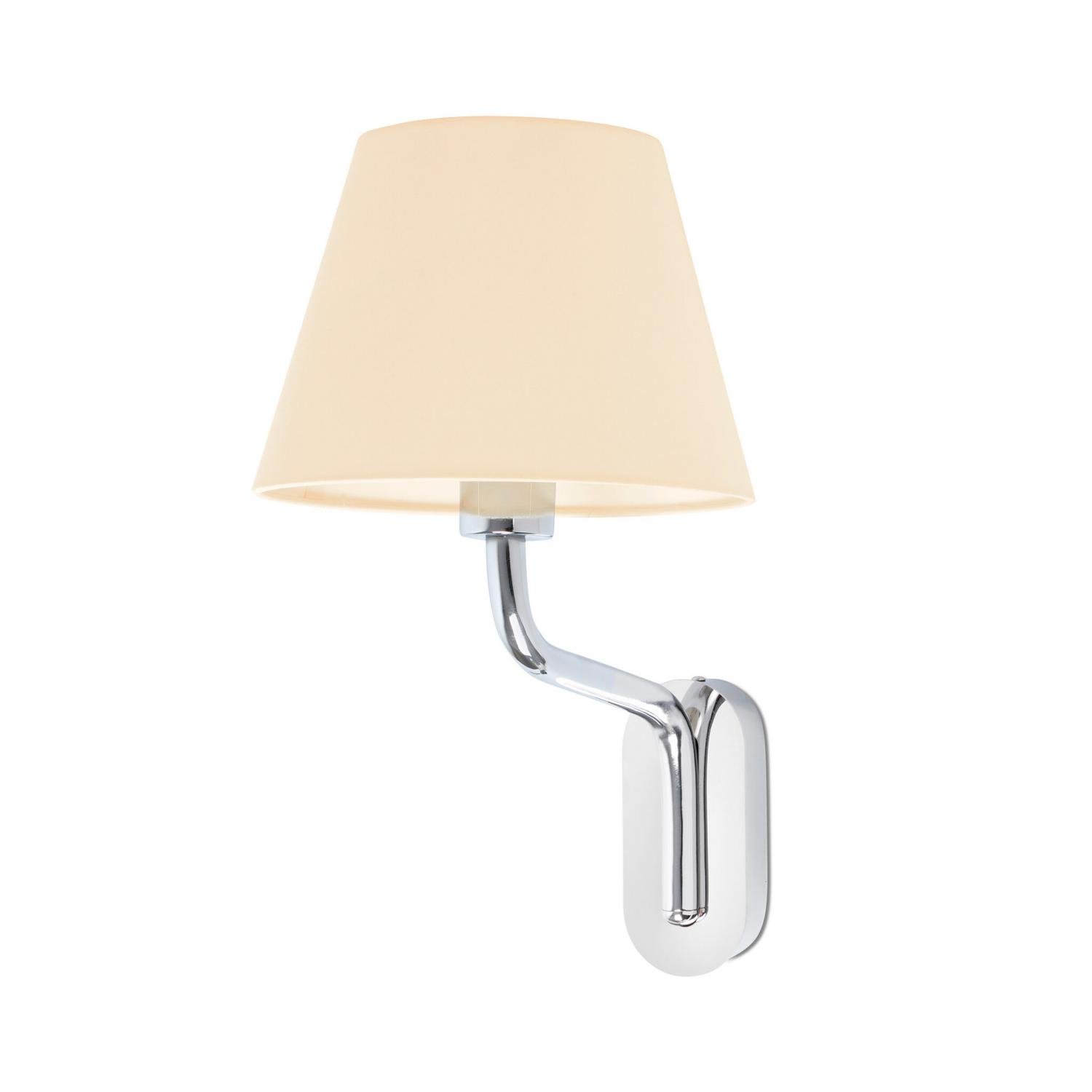 Levně FARO 24005-11 ETERNA nástěnná lampa, chrom/béžová - FARO