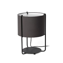 Obrázek pro produkt DRUM černá/šedá stolní lampa - FARO