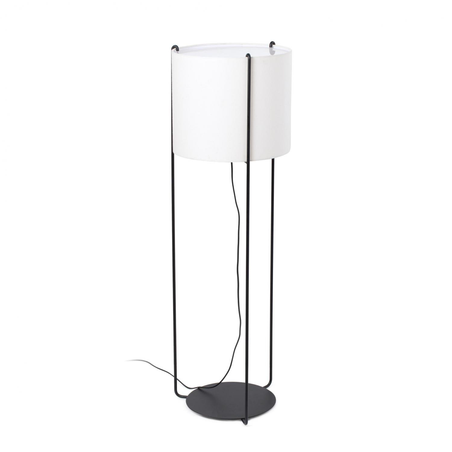 FARO 24023-33 DRUM černá/béžová stojací lampa - FARO