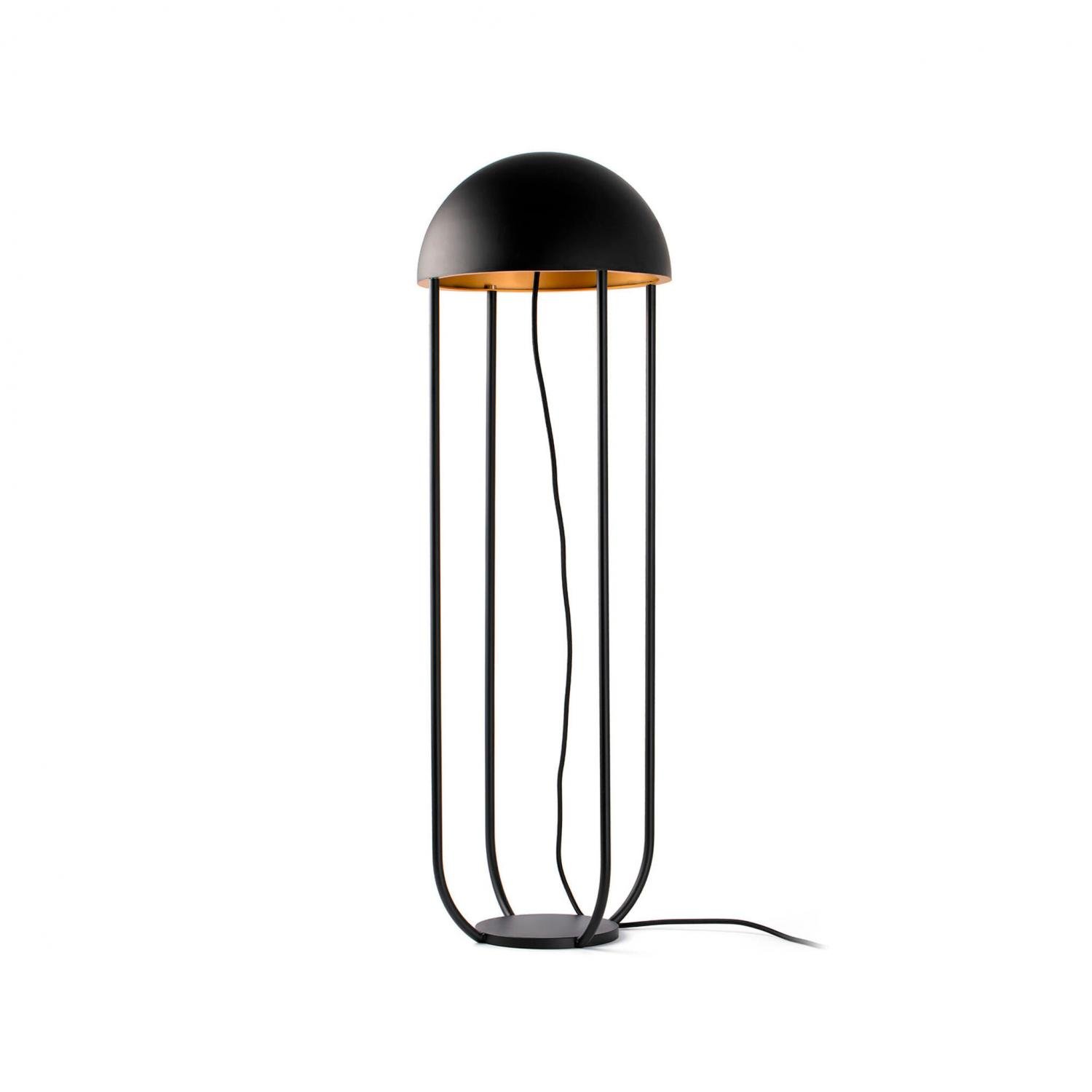 Levně FARO 24521 JELLYFISH černá a zlatá stojací lampa - FARO
