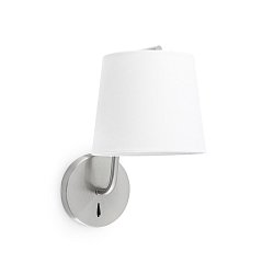 Obrázek pro produkt BERNI nástěnná lampa, nikl - FARO