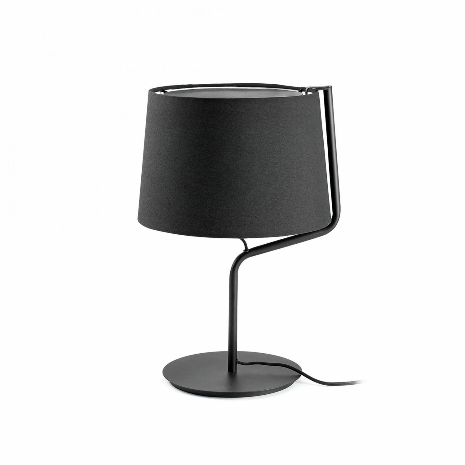 Levně FARO 29333 BERNI černá stolní lampa - FARO
