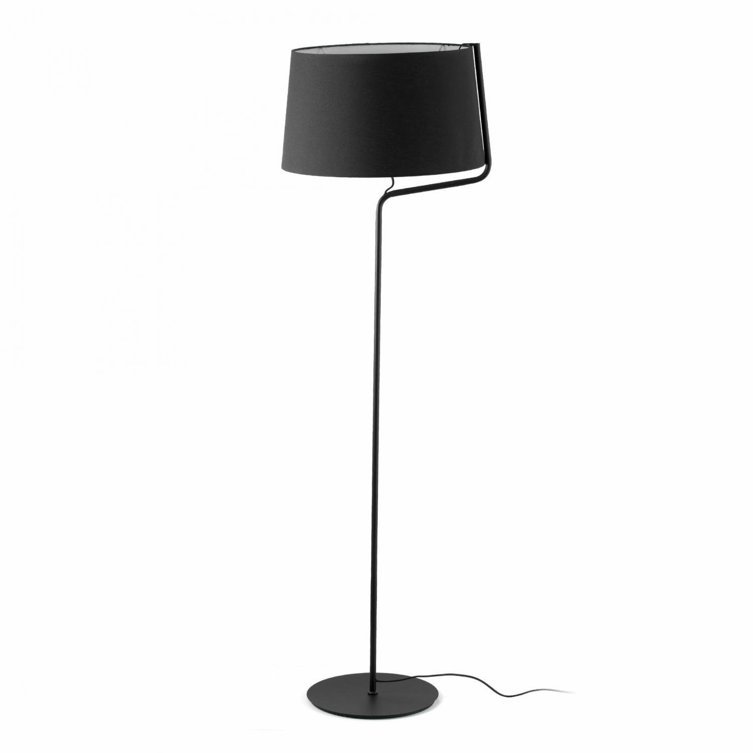 Levně FARO 29336 BERNI černá stojací lampa - FARO