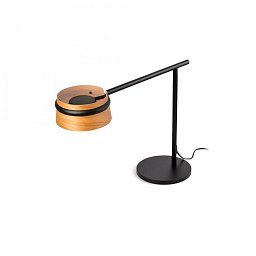 Obrázek pro produkt LOOP stolní dotyková lampa (+ klip) 6W 2700K 221lm třešeň/matná černá - FARO