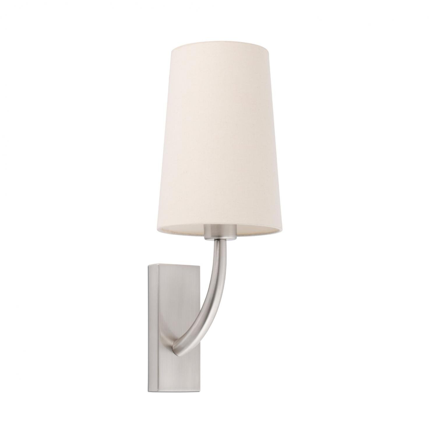 Levně FARO 29680-20 REM nástěnná lampa, nikl/béžová - FARO