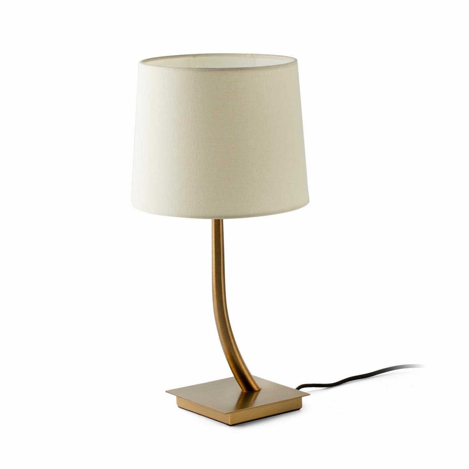 Levně FARO 29685-05 REM bronzová/béžová stolní lampa - FARO