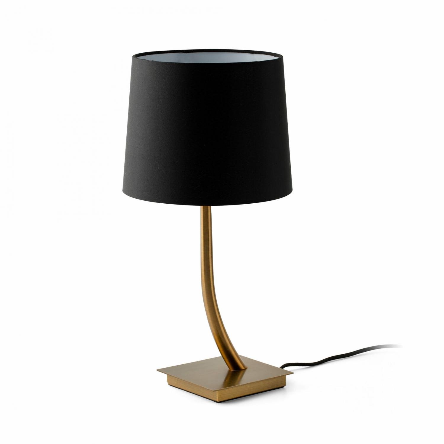 Levně FARO 29685-06 REM bronzová/černá stolní lampa - FARO