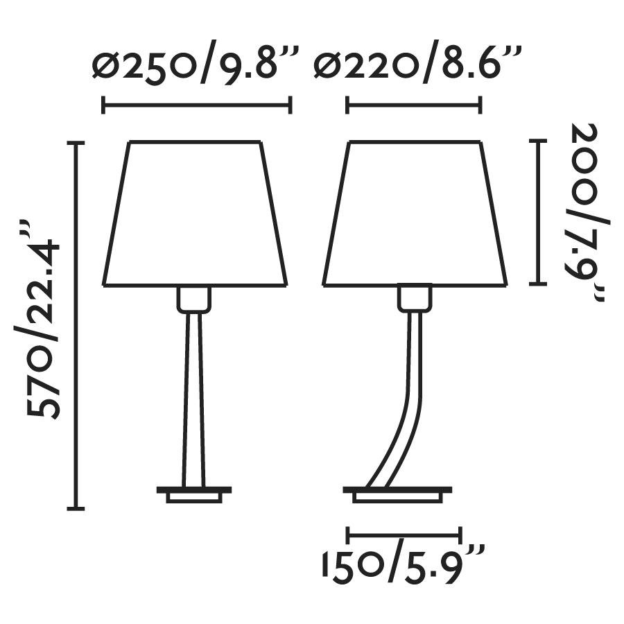 FARO 29685-06 REM bronzová/černá stolní lampa - FARO (obrázek 2)