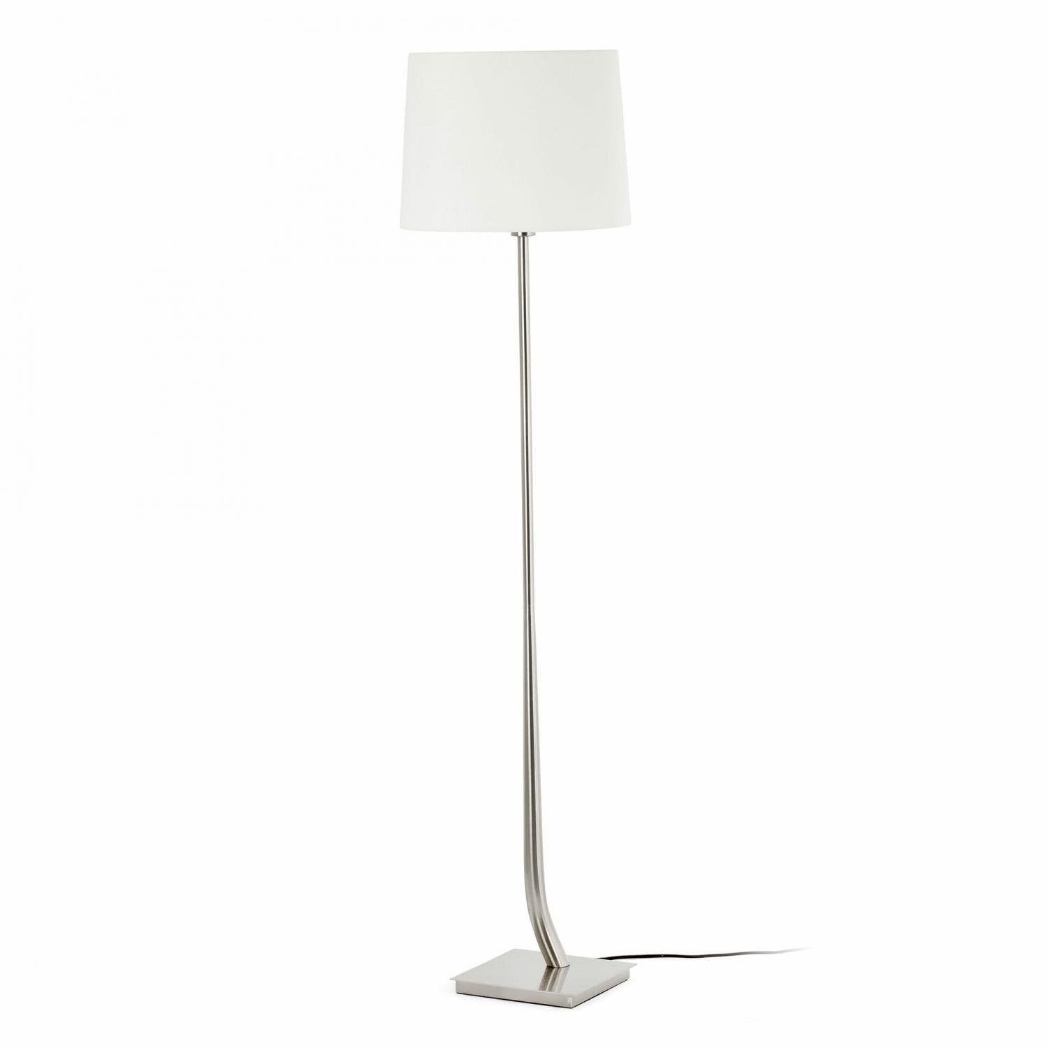 FARO 29686-07 REM matný nikl/bílá stojací lampa - FARO