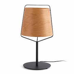Obrázek pro produkt STOOD černá a dřevěná stolní lampa - FARO