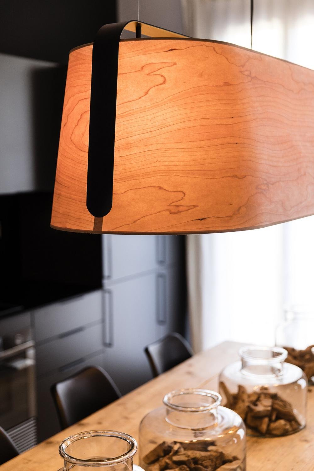 FARO 29849 STOOD závěsné svítidlo, černá a dřevo, 5L - FARO (obrázek 3)