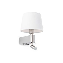 Obrázek pro produkt ROOM nástěnná lampa, bílá, se čtecí lampičkou - FARO