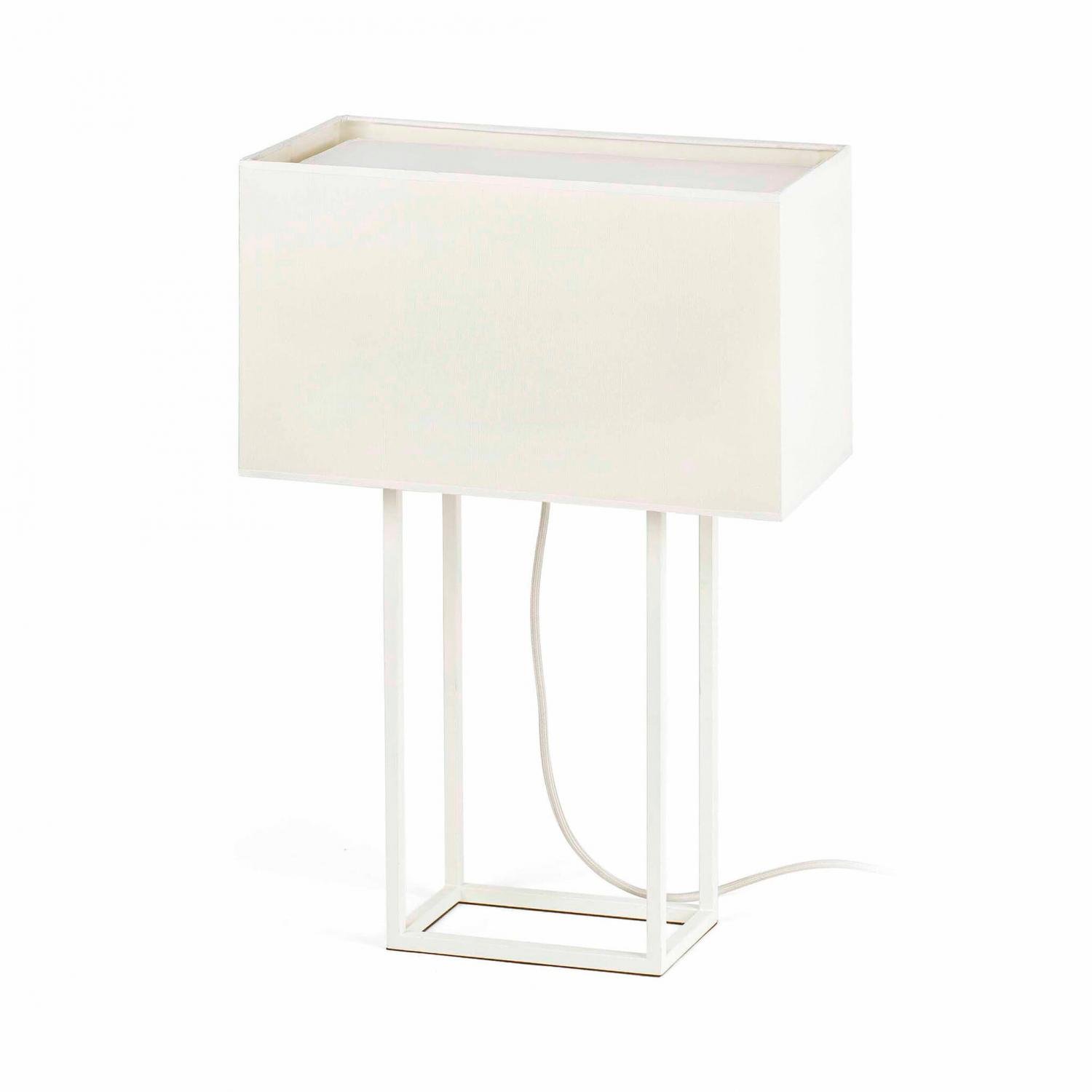 Levně FARO 29984 VESPER bílá stolní lampa - FARO