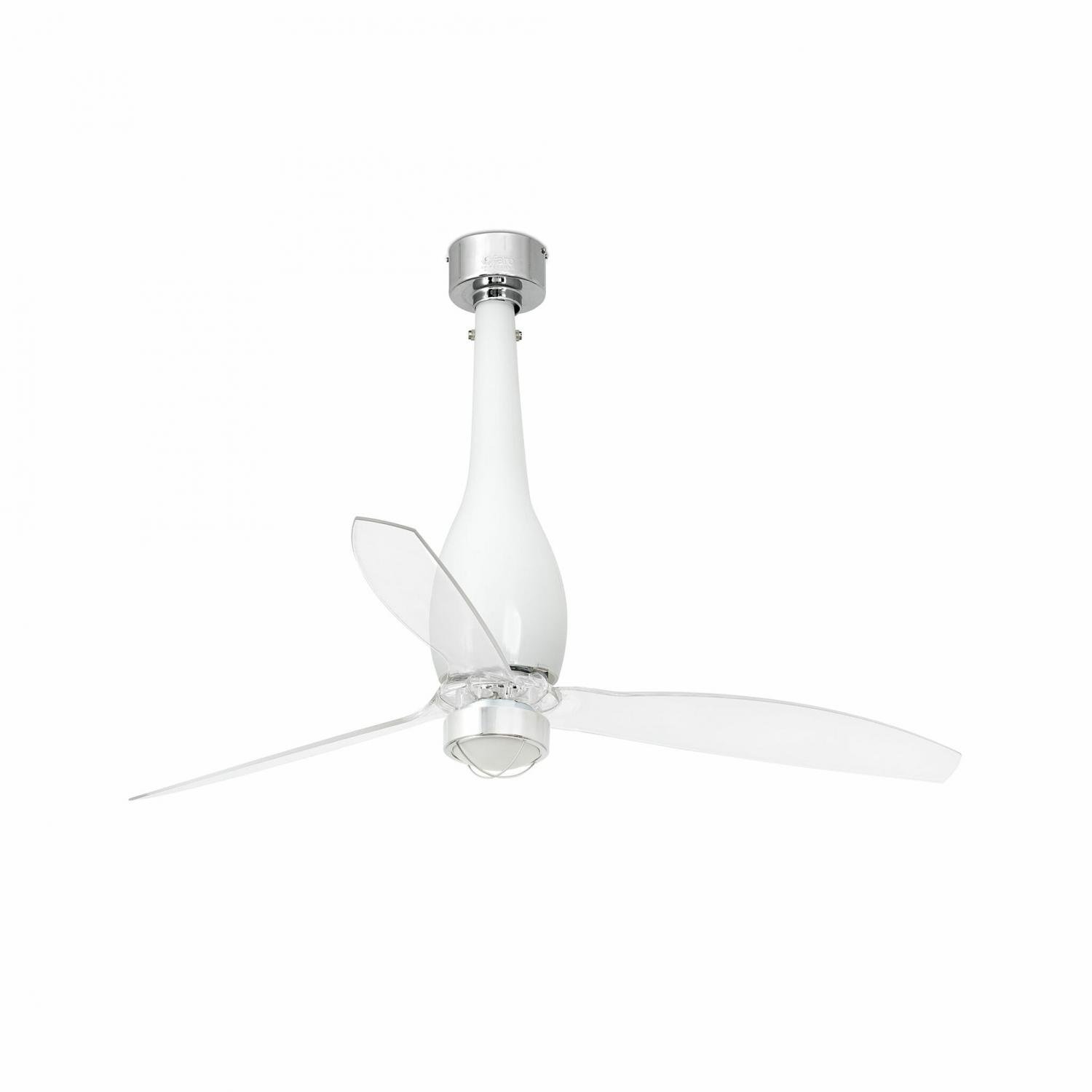 FARO 32000-9 ETERFAN M LED, bílá/transparentní, stropní ventilátor s DC motorem - FARO