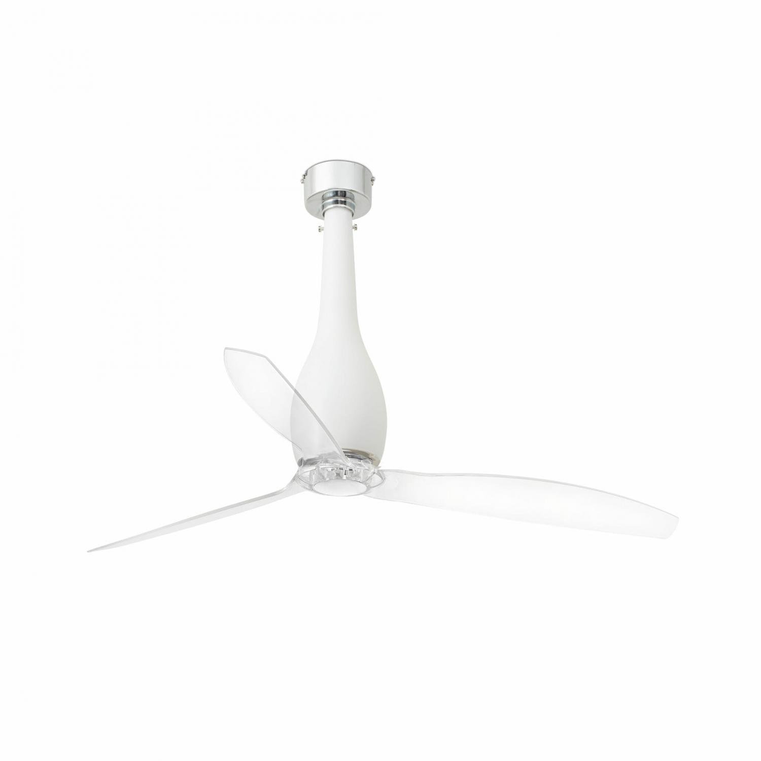 FARO 32001 ETERFAN, bílá/transparentní, stropní ventilátor s DC motorem - FARO