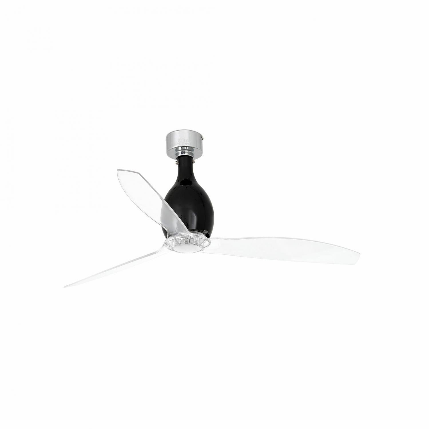 FARO 32027 MINI ETERFAN M, černá/transparentní, stropní ventilátor s DC motorem - FARO