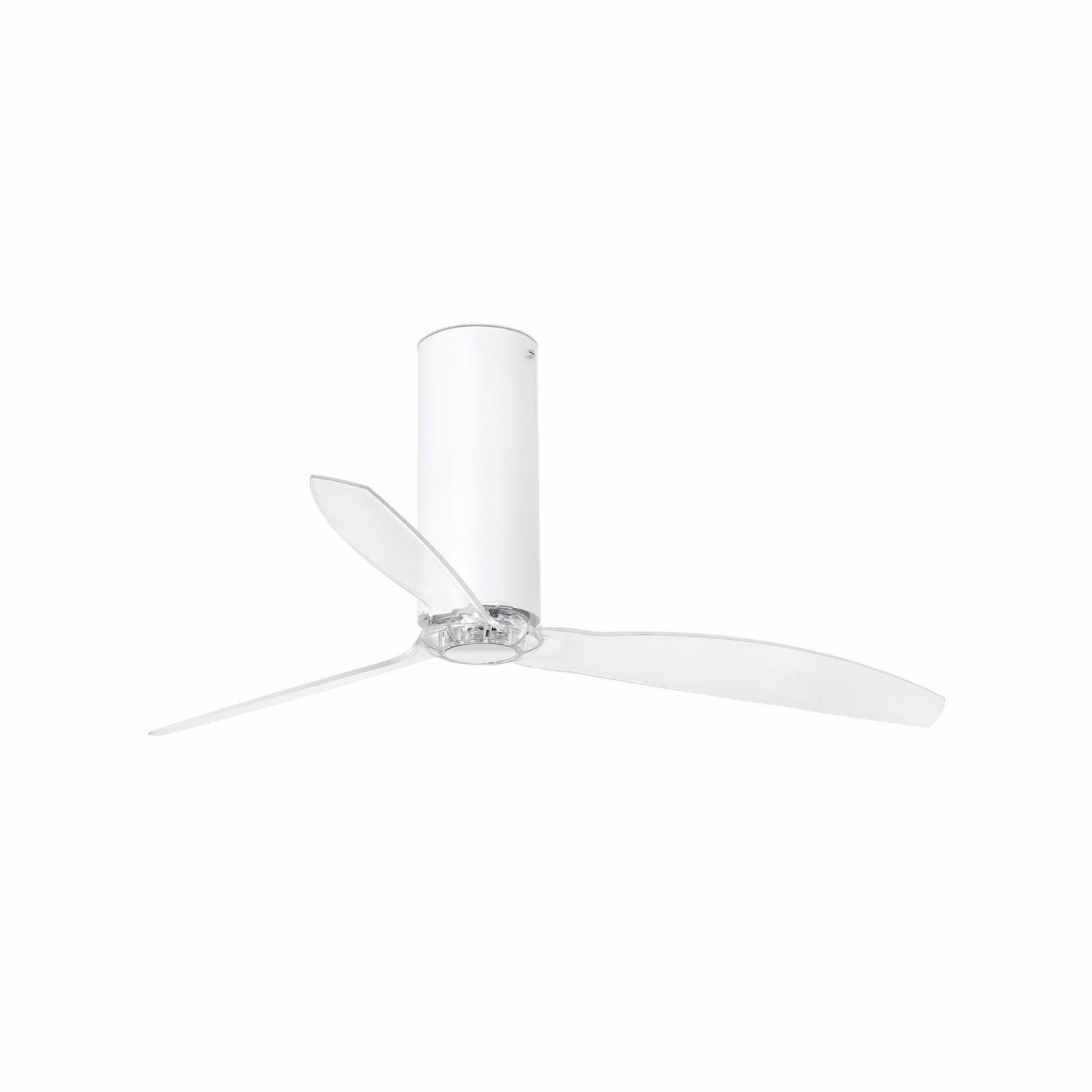FARO 32033 TUBE FAN, bílá/transparentní, stropní ventilátor s DC motorem - FARO