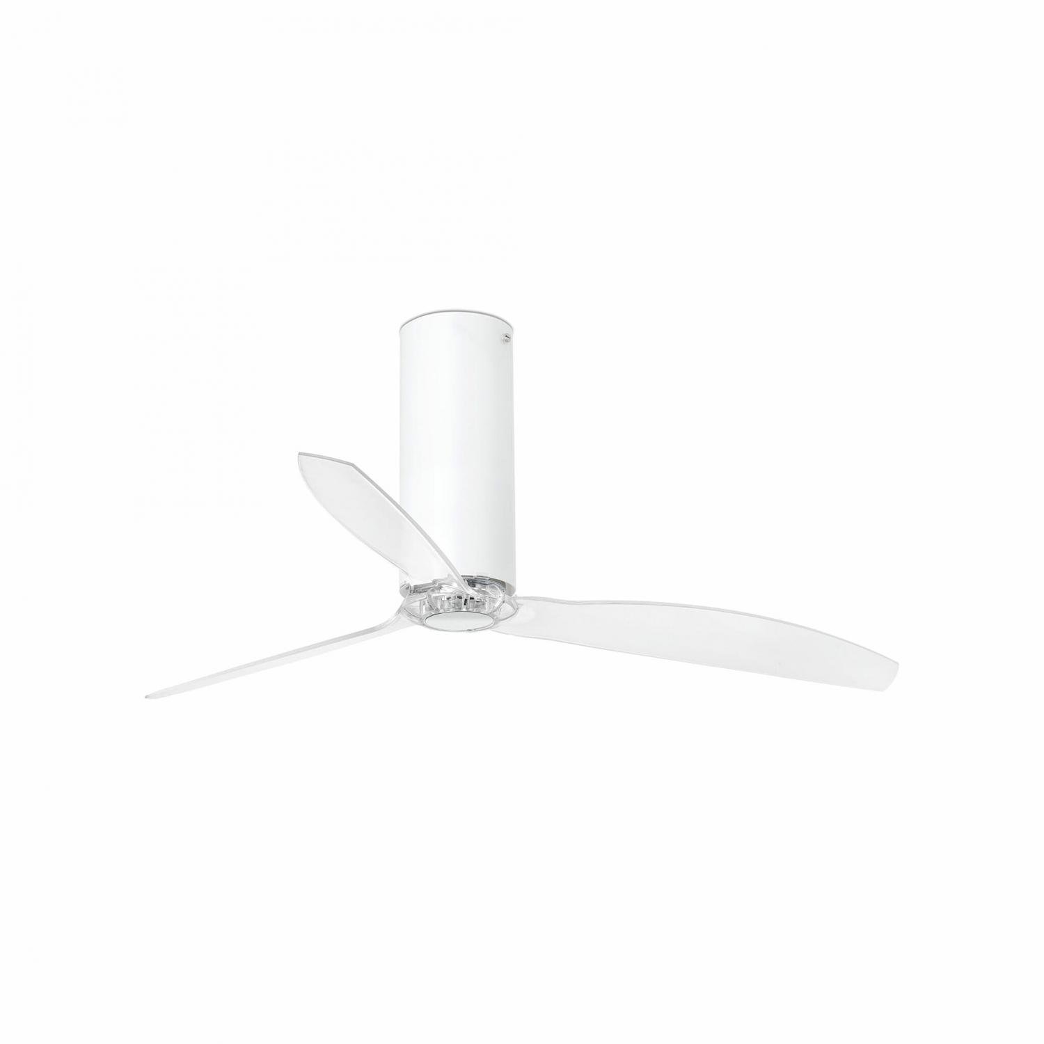 FARO 32034 TUBE FAN, bílá/transparentní, stropní ventilátor s DC motorem - FARO