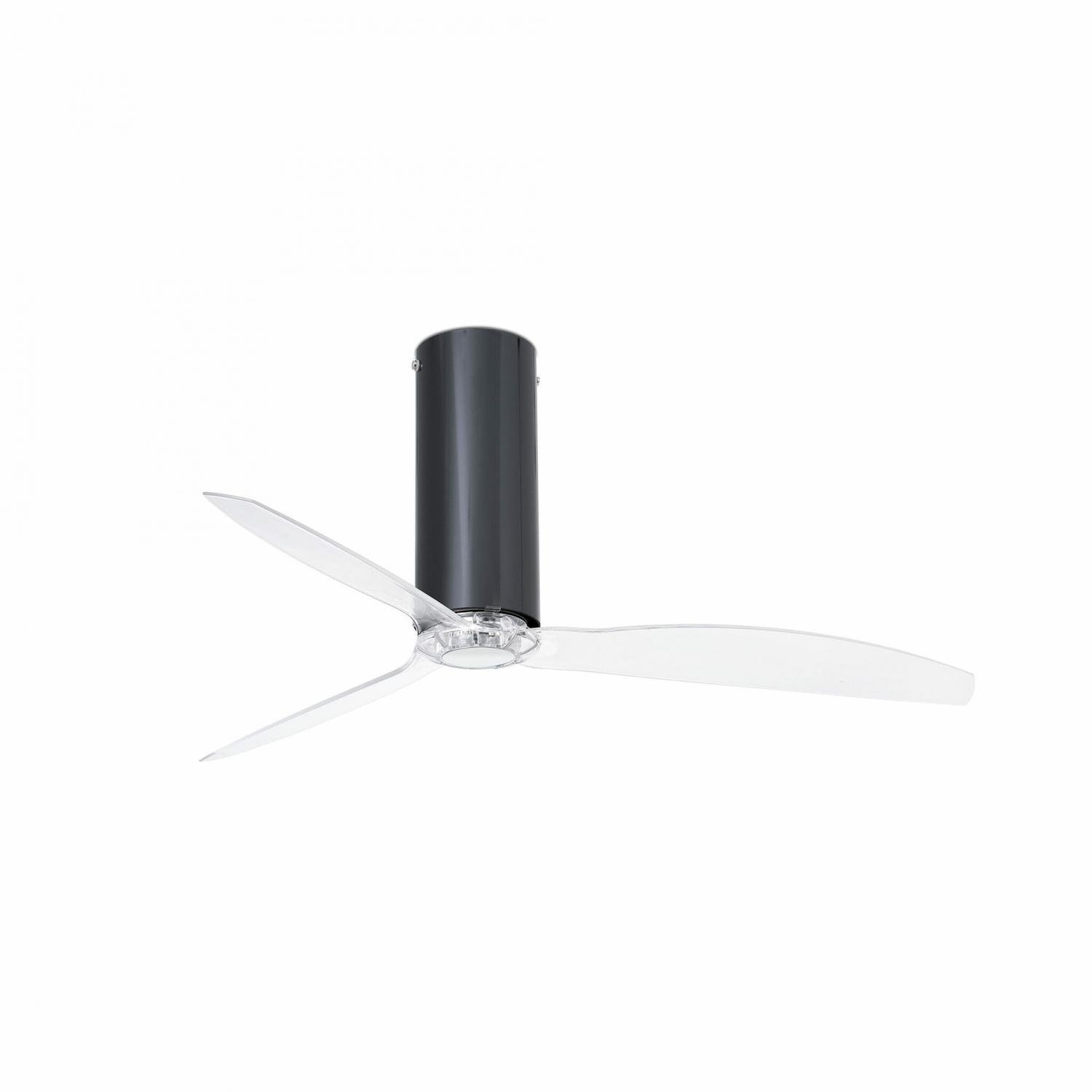 FARO 32035 TUBE FAN, černá/transparentní, stropní ventilátor s DC motorem - FARO