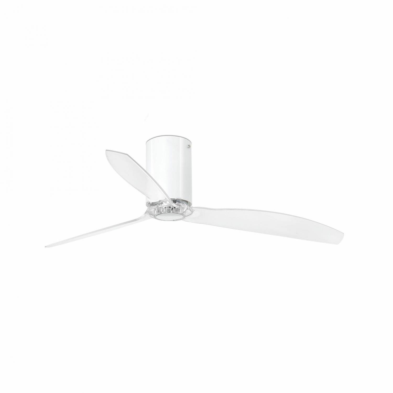 FARO 32038 MINI TUBE FAN, bílá/transparentní, stropní ventilátor s DC motorem - FARO