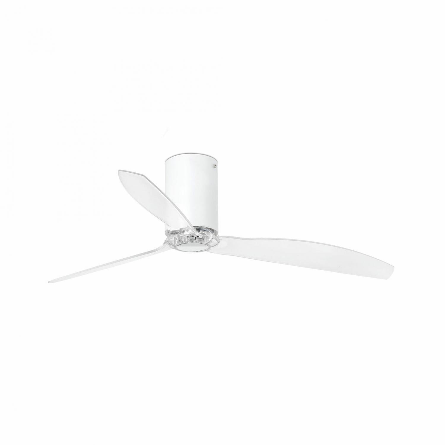 FARO 32039 MINI TUBE FAN, bílá/transparentní, stropní ventilátor s DC motorem - FARO