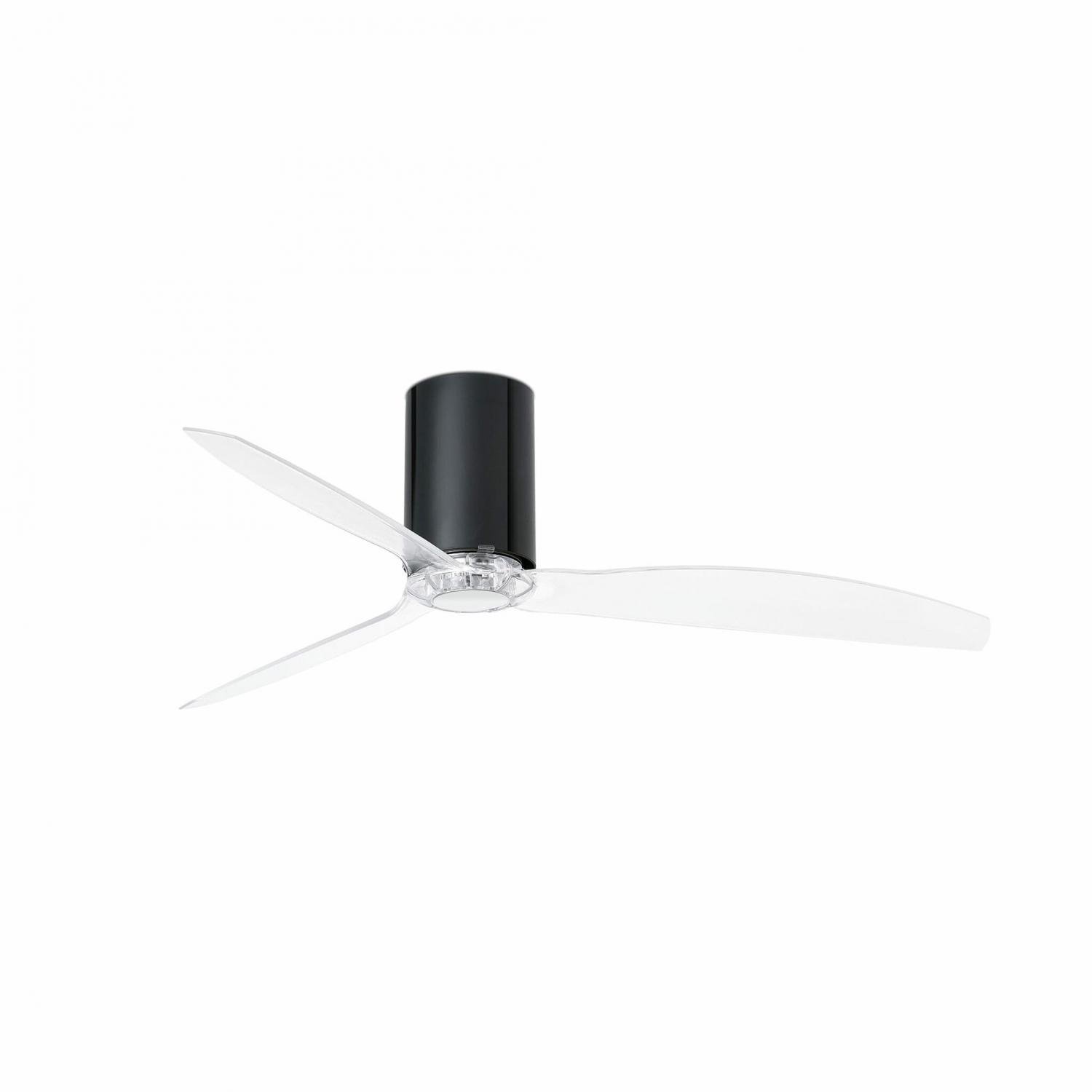 FARO 32040 MINI TUBE FAN, černá/transparentní, stropní ventilátor s DC motorem - FARO