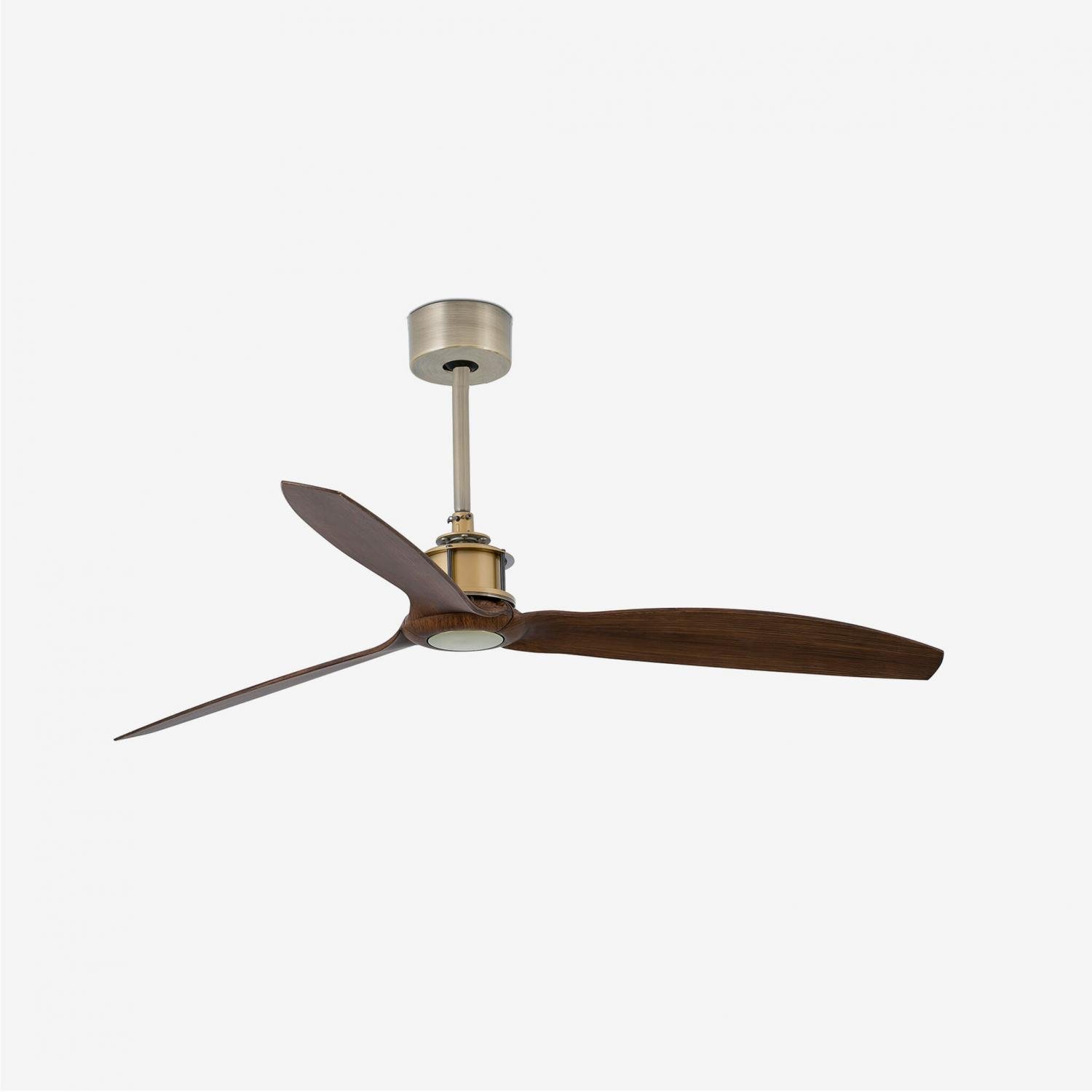 FARO 33398 JUST FAN M, starozlatá/dřevo, stropní ventilátor s DC motorem - FARO (obrázek 2)