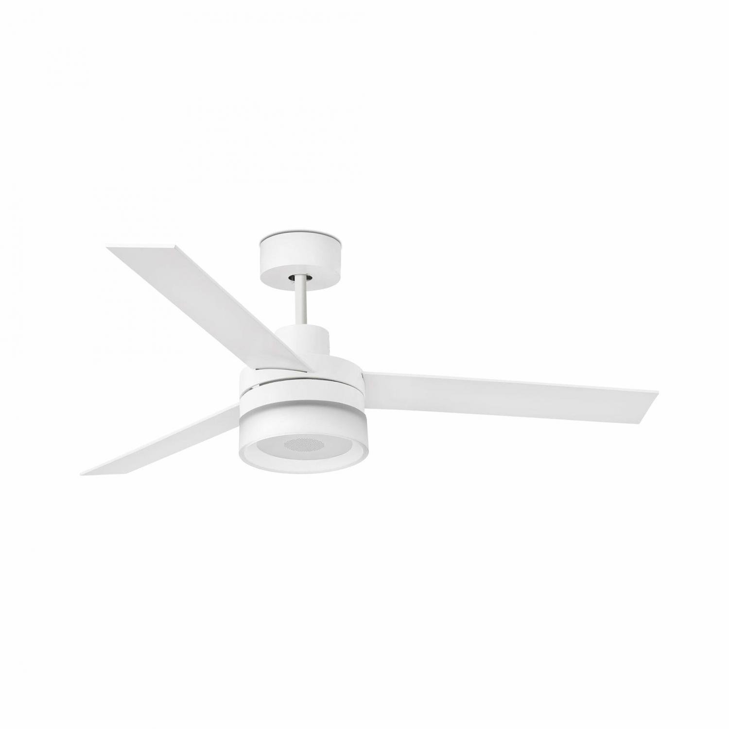 FARO 33460 ICE L L LED SPEAKER, bílá, stropní ventilátor s reproduktorem - FARO