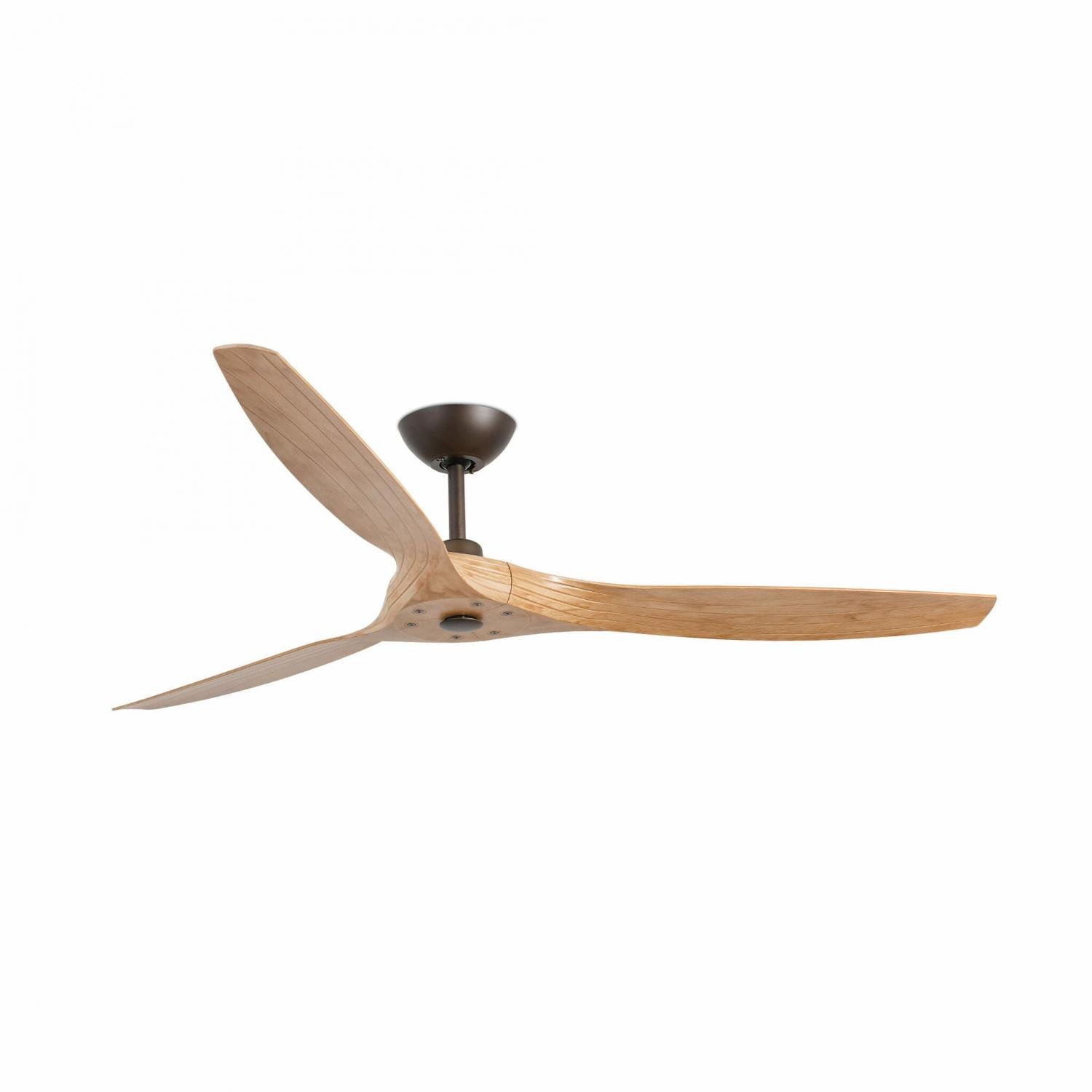 Levně FARO 33519 MOREA L, světle hnědá, stropní ventilátor s DC motorem - FARO