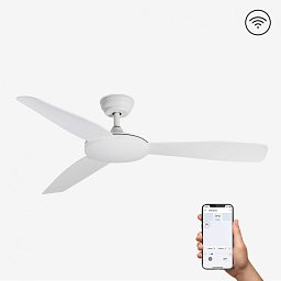 Obrázek pro produkt ISLOT L, bílá, stropní ventilátor s DC motorem SMART - FARO