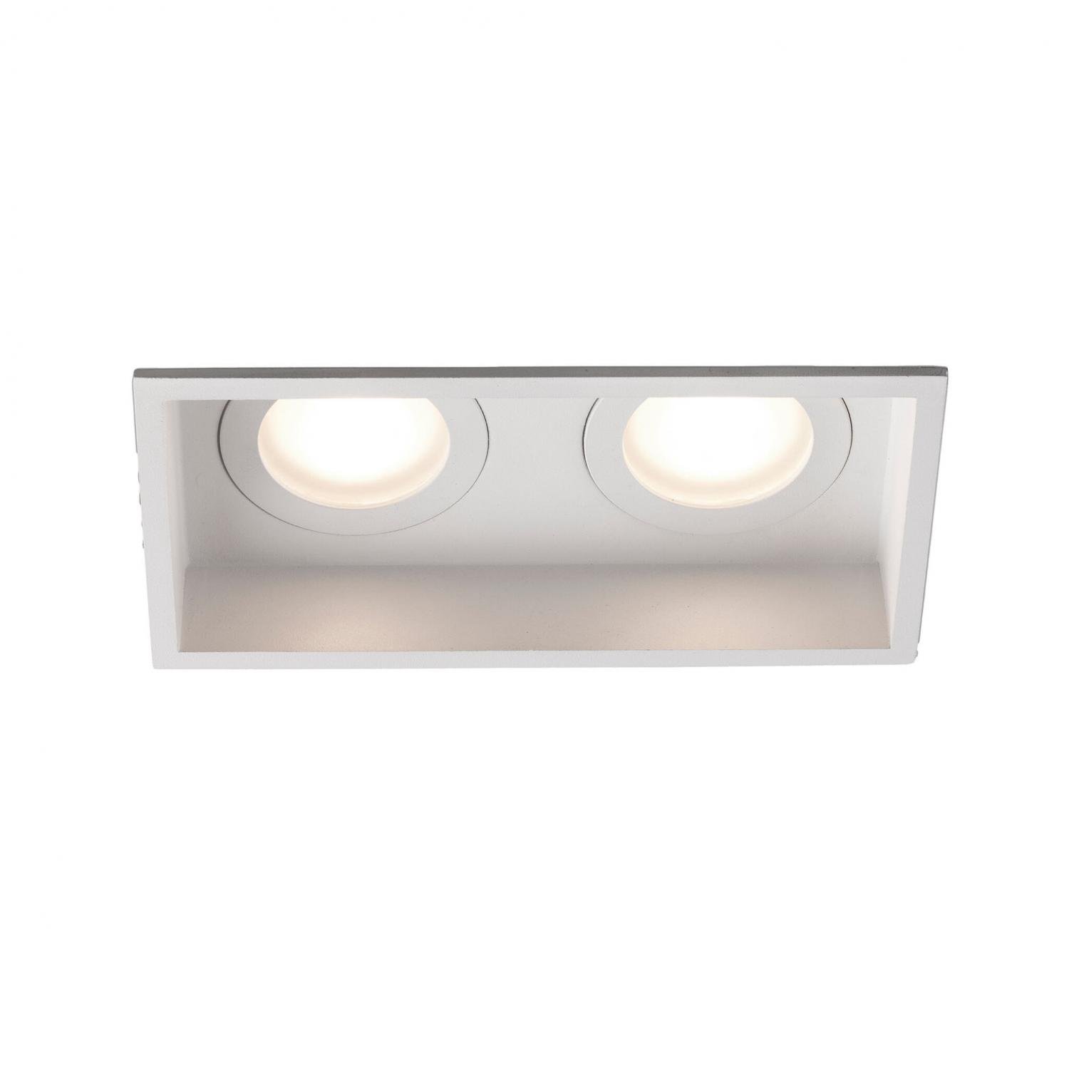 Levně FARO 40124 HYDE SQ zapuštěné hranaté stropní svítidlo, bílá, 2L - FARO