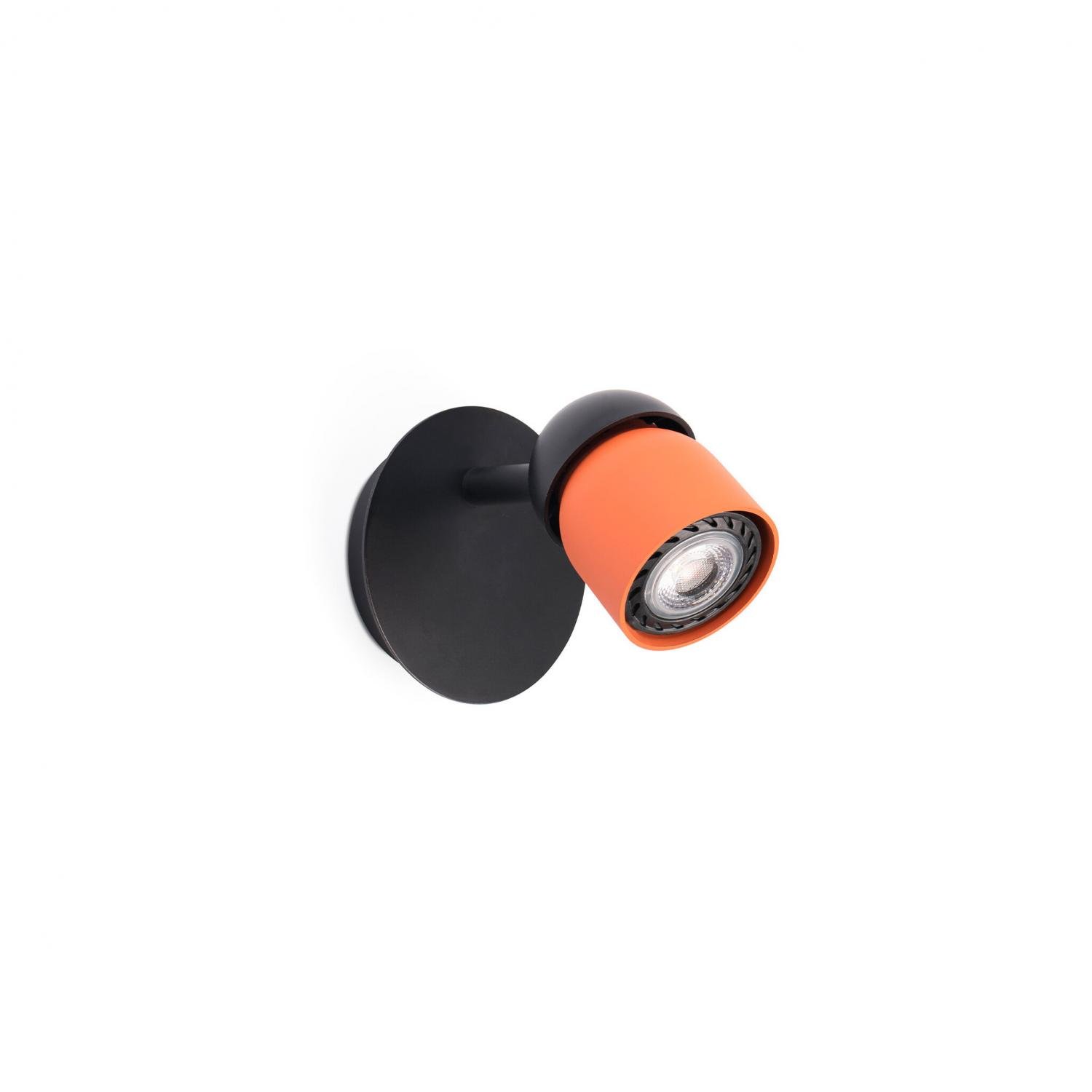 Levně FARO 40663 COCO nástěnná lampa, černá/terakota, 1L - FARO