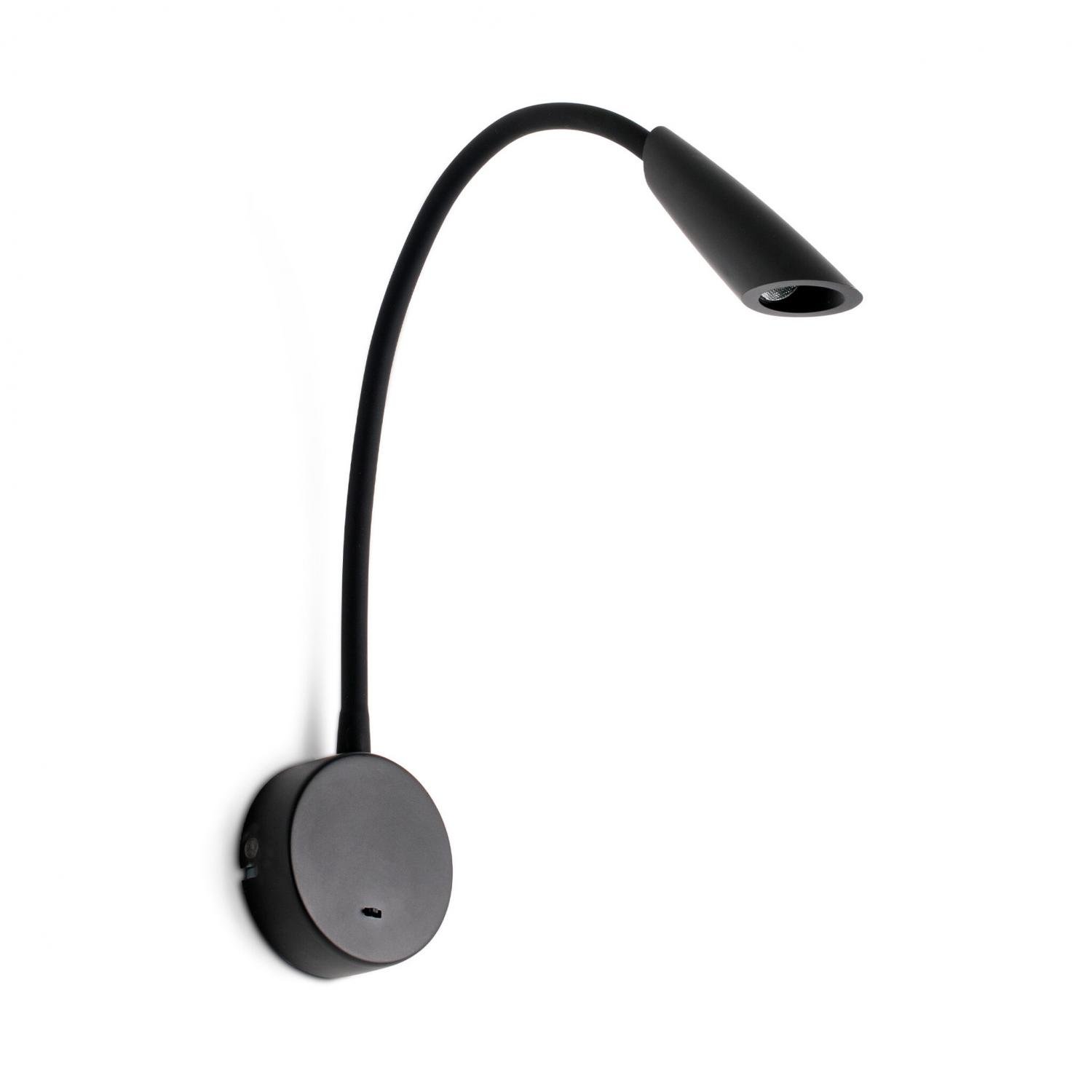 FARO 41032 BOKEN nástěnná lampa na čtení, černá - FARO