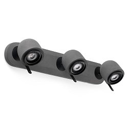 Obrázek pro produkt STONE 3L nástěnná lampa, šedá - FARO