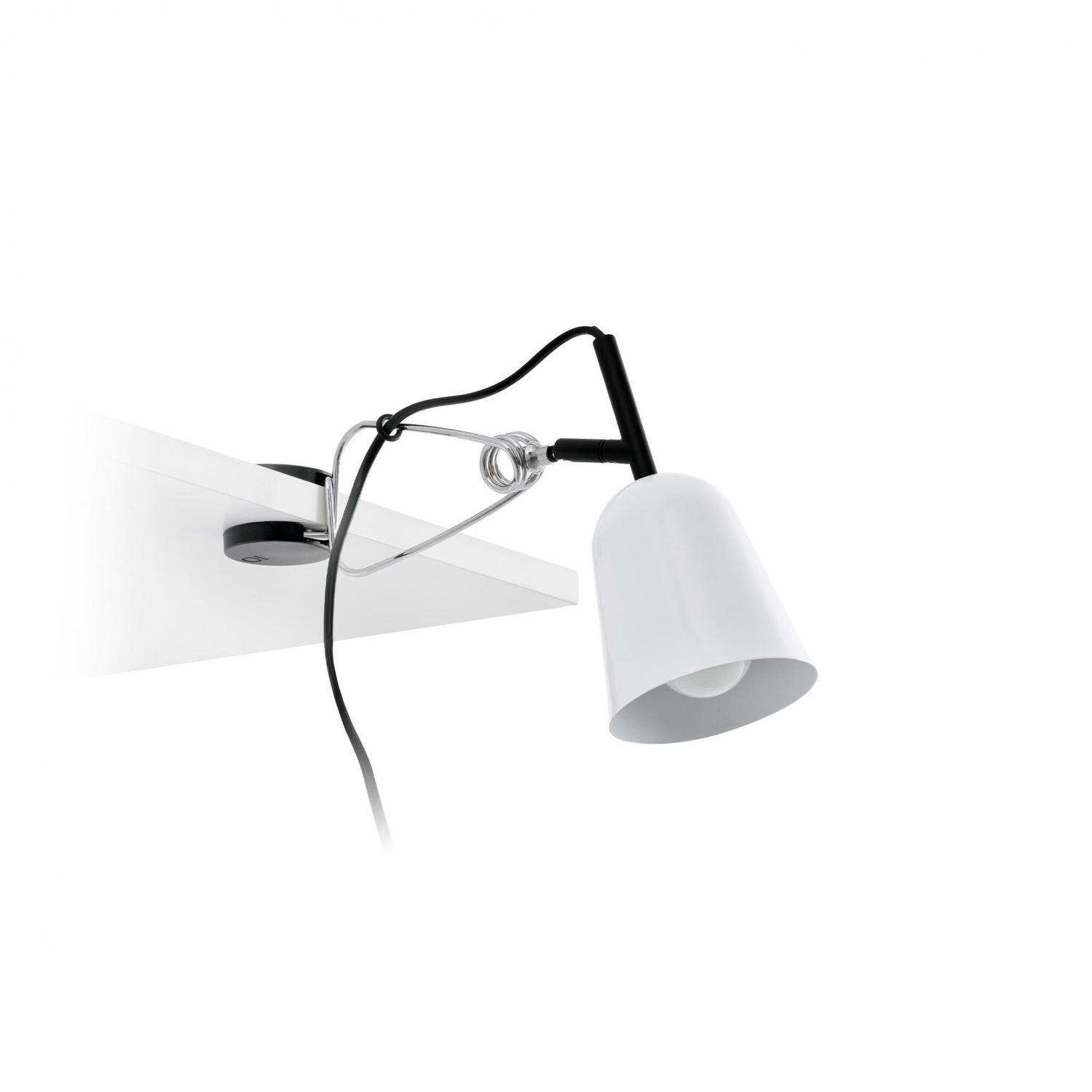 FARO 51135 STUDIO bílá stolní lampa s klipem - FARO